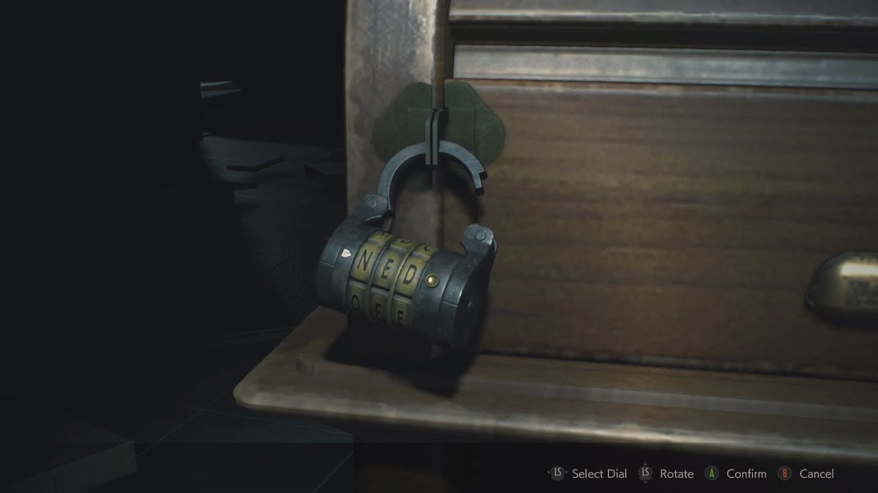 Resident Evil 2 Remake- Leon's Desk Combination
