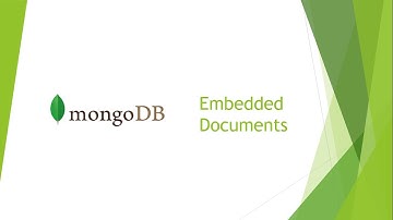 MongoDB Embedded Documents