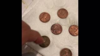 Pennies in vinegar experiment