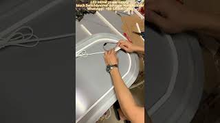 How to make touch screen mirror with touch sensor switch and LED at home. #manufacturer #mirror #diy