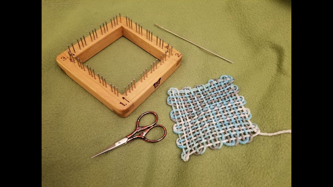 Authentic Knitting Board - Check out Pin Loom Weaving VIDEO on