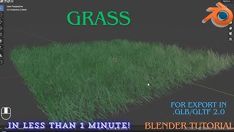 Creating Realistic Grass in Blender | Particle System Tutorial