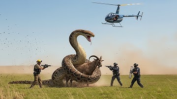 Rescue Team vs Giant Python: Saving a Goat’s Life