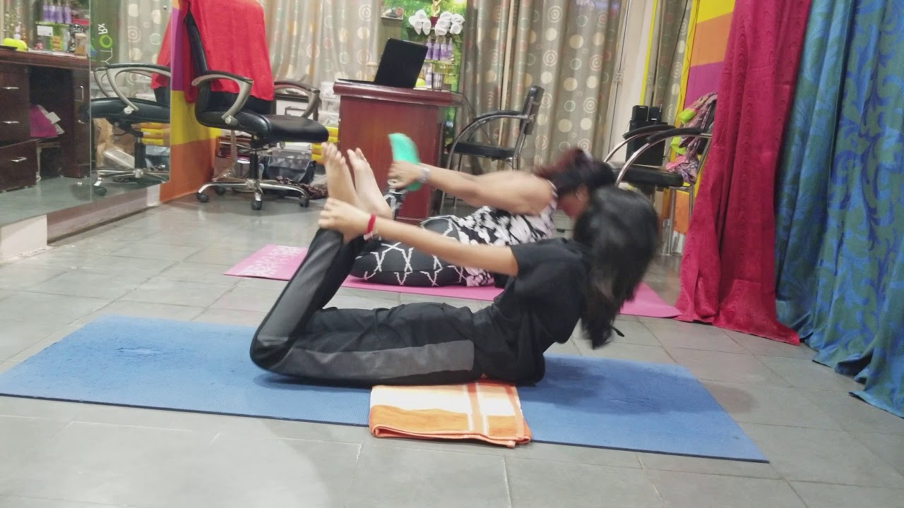 To reduce abdomen dhanurasana rolling YouTube