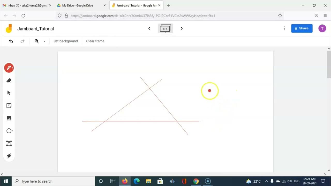 How to draw straight line in Jamboard YouTube