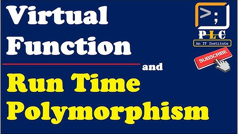 C++ part-33, Run time Polymorphism, Virtual function, late binding, early binding in C++ (OOPs)
