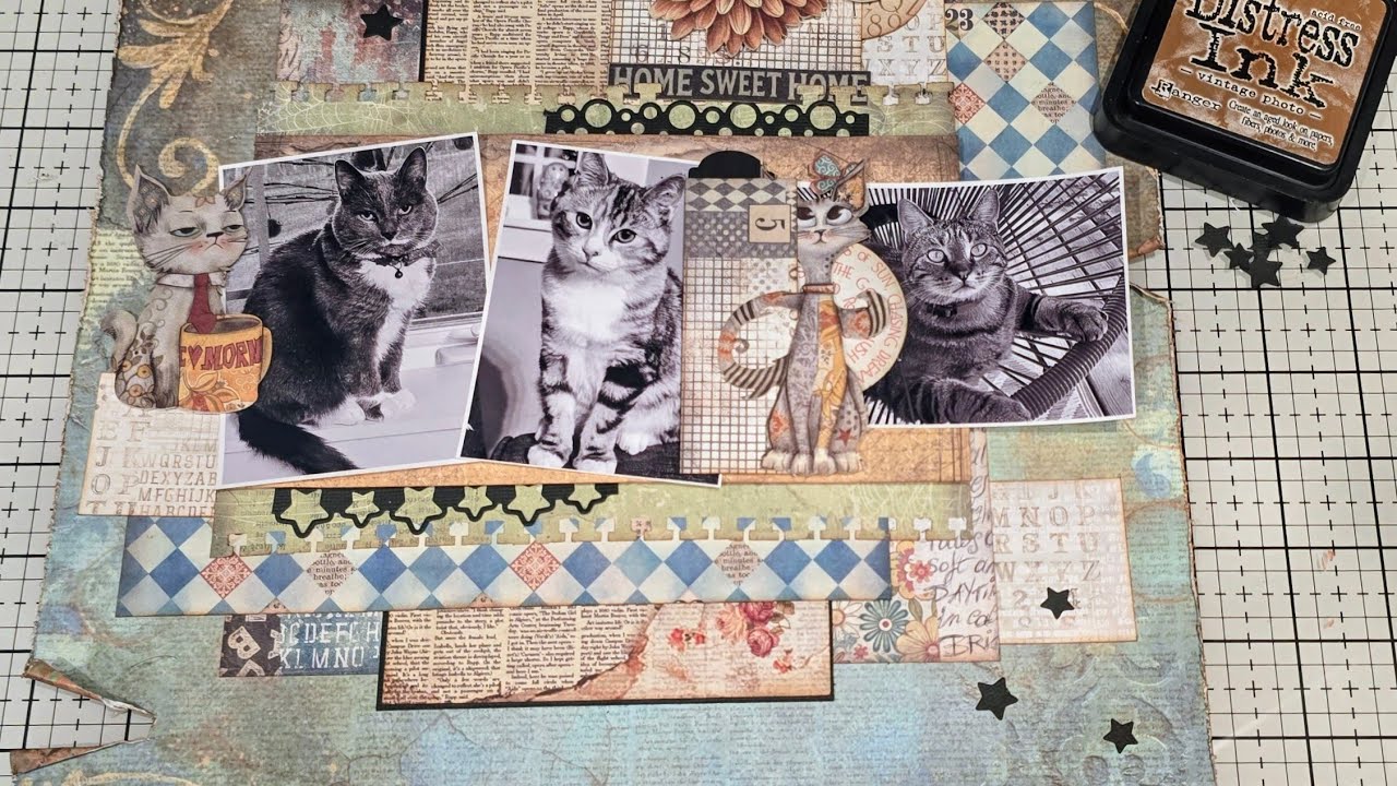 Scrapbook Layout- Stamperia Furry Friends