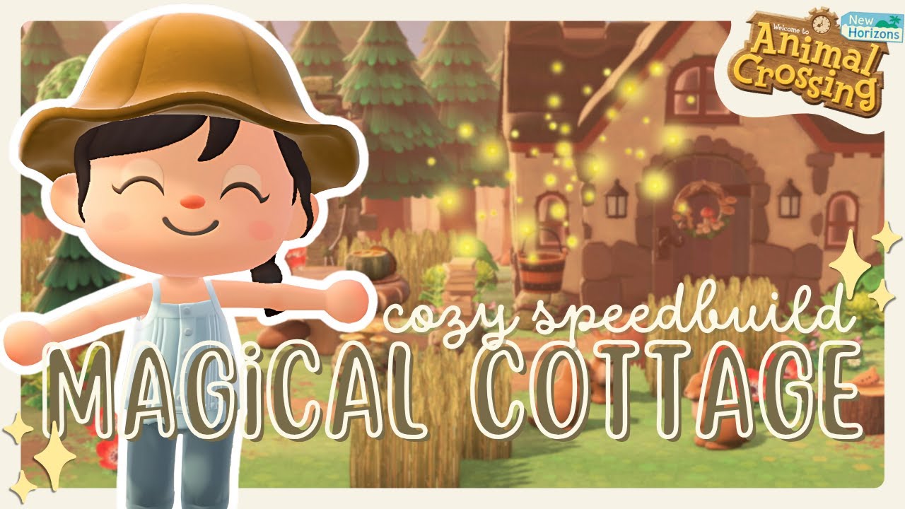 BUILDING MY DREAM HOME IN ANIMAL CROSSING (A WOODLAND FAIRY HOUSE) | ACNH COZY SPEED BUILD