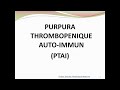 Purpura thrombopnique auto immun