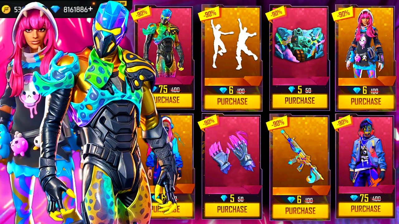 Buying 13000+ Diamonds, Evo Street Strokes Bundle, Max Evo Gun Skins & Old Rare Emotes On V Badge ID