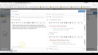 Creating Note cards Using NoodleTools
