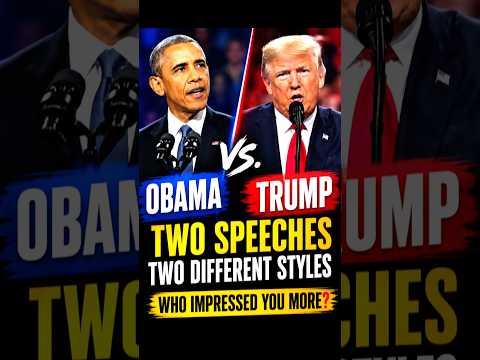 Obama vs Trump: Two Speeches, Two Completely Different Styles 🇺🇸