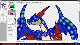 (FakemonPokemon) charizard - Grass and Cosmic Type (Type swap)