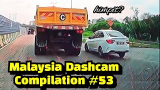 Malaysia Dashcam Compilation #53 | Lori menghimpit Saga