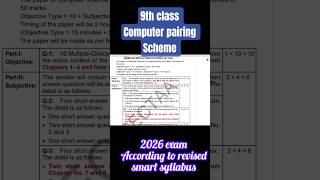 Class 9 Computer Science & Entrepreneurship Pairing Scheme 2026 | 9th Class Paper Pattern