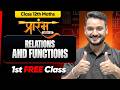 Prarambh Batch 12th Maths - 1st FREE Class | Relation and Function Lecture 1 | Check Description 👇