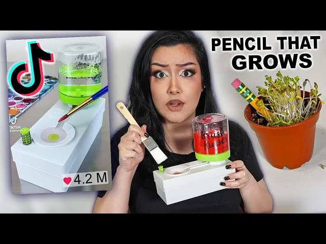 I Tested Tiktok's WEIRD Viral Art Supplies... class=