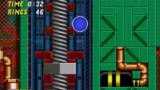 Glitch: Super Sonic Flying In Metropolis Zone In Sonic 2