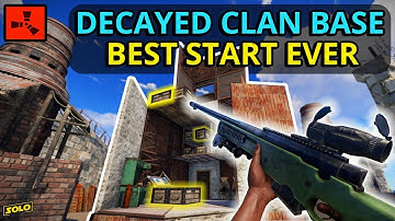 RICH RUST DECAYED CLAN BASE Gives An INSANELY LUCKY START! - Rust (1/4)