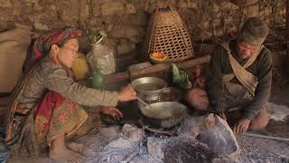 Cooking curry of Pumpkin || Traditional village life || Primitive Technology