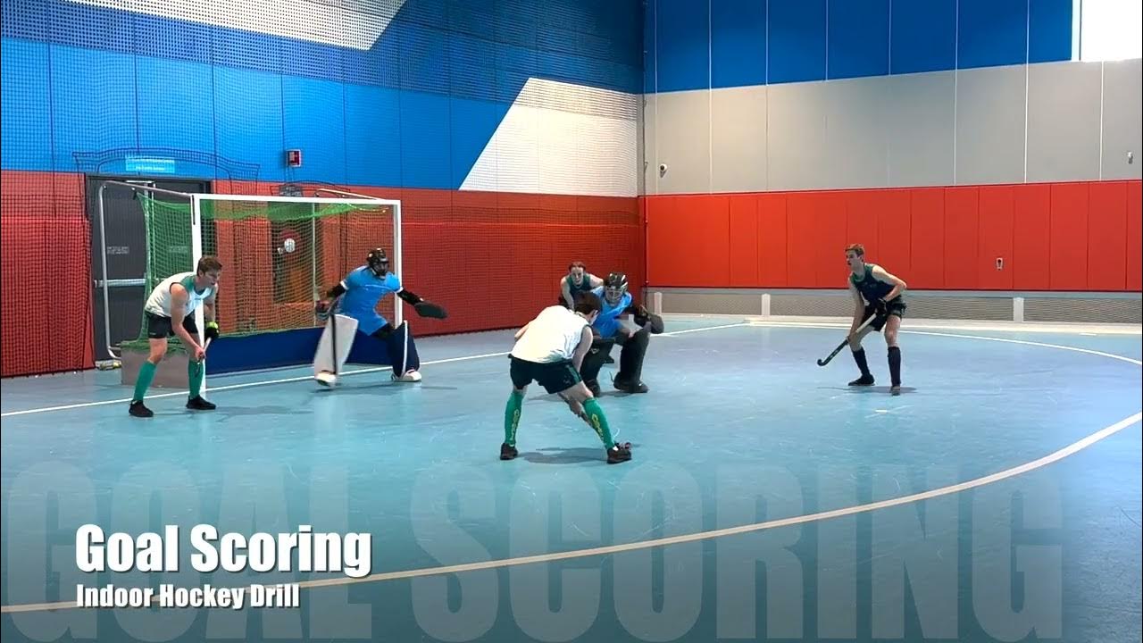Indoor Hockey Goal Scoring Drill YouTube