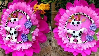 Como Hacer una piñata de Relieve/ La vaca LOLA 🐮/ Tambor.. Fácil y económica ♥️👏