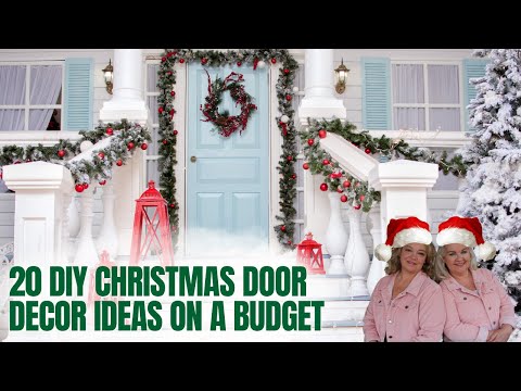 20 Budget-Friendly DIY CHRISTMAS DOOR DECOR Ideas with Dollar Tree and Thrifted Treasures