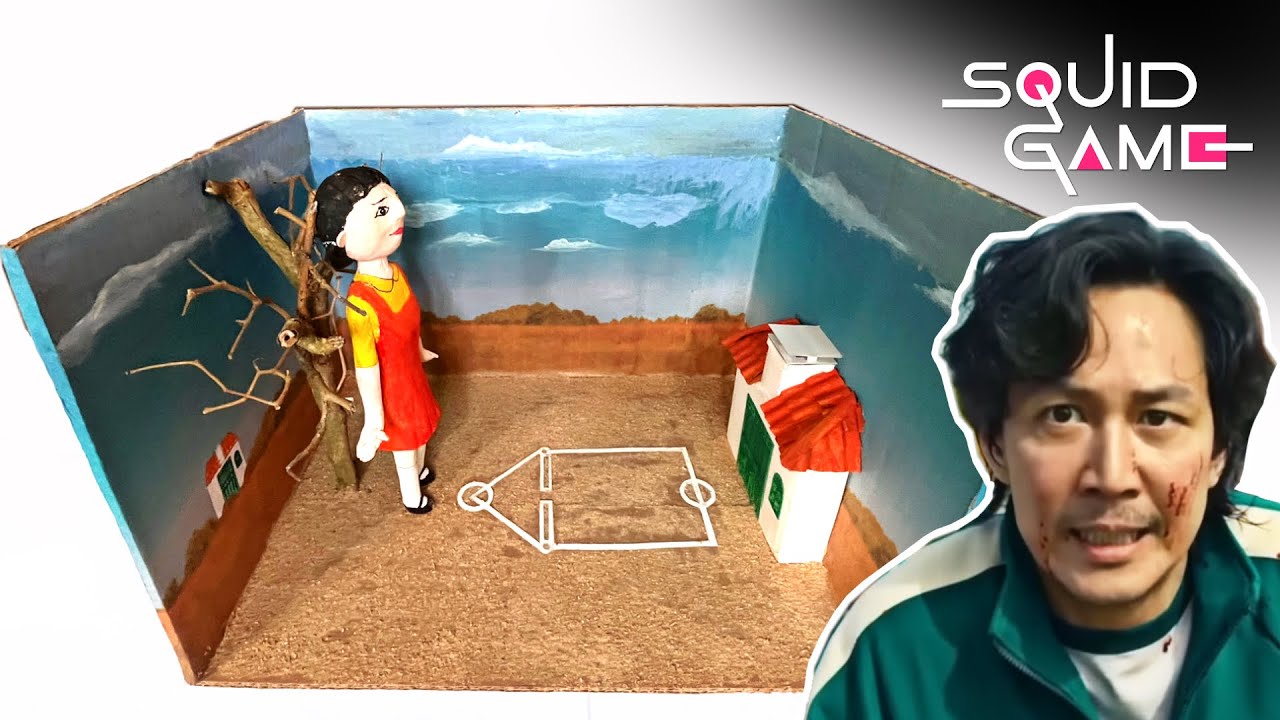 🚥 HOW TO MAKE SQUID GAME RED LIGHT GREEN LIGHT | Squid Games Craft. Red light green light squid game