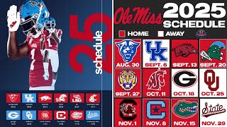 2025 Ole Miss Rebels Football Schedule