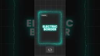 Electric Card Border⚡ using SVG! #animation #electric #ui