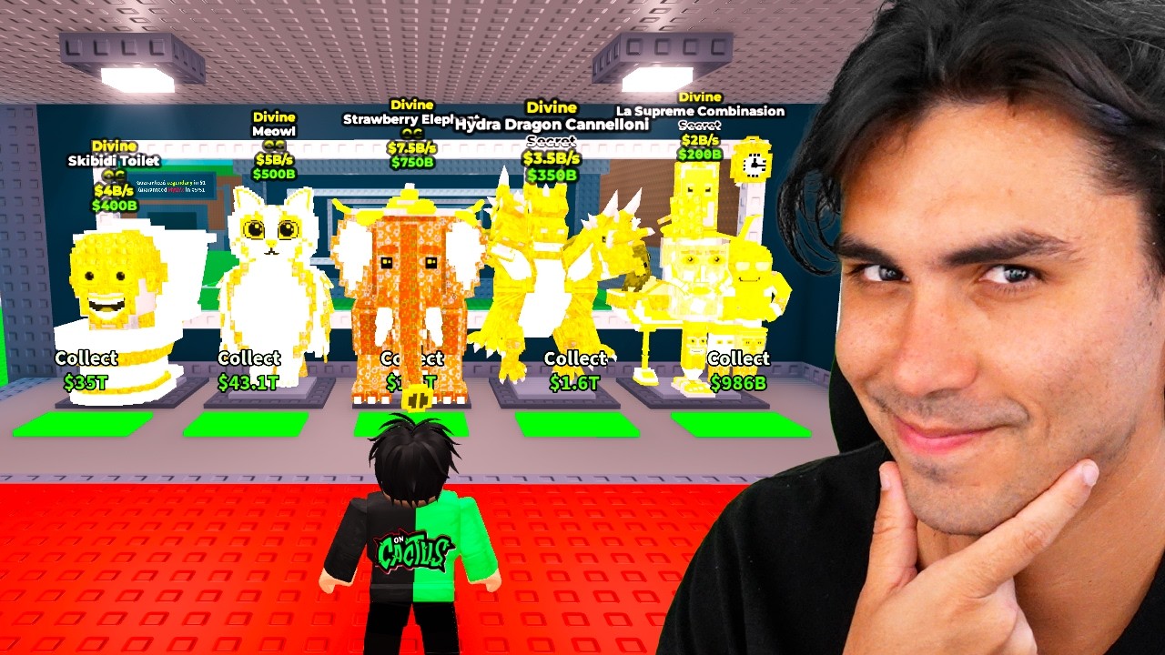 CONSEGUI OS DIVINOS MAIS RAROS DO ROUBE UM BRAINROT