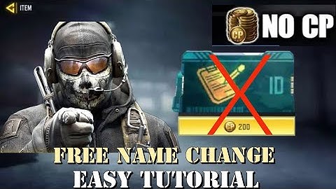 How to change username in Codm for free 2023 ( FREE NO CP )