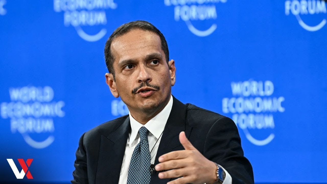 Qatar's PM On Gaza, Trump's Peace Plan, Israel, Syria, Iraq & Yemen At WEF 2026 | VERTEX