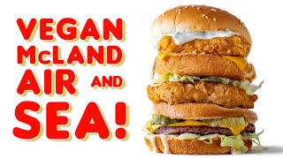 VEGAN McLand Air and Sea Burger! McDonald's SECRET MENU, but VEGAN!