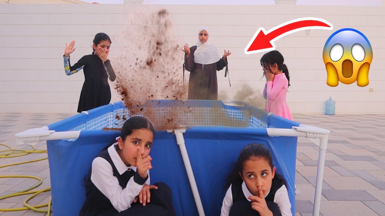 البنات المشاغبات خربوا مسبح المدرسة وانحاشوا  ! 🤯  سوالف بناتي