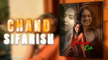 Chand Sifarish / Soumya Cutie / Ae inspired AlightMotion Simp Edit / AlightMotion preset