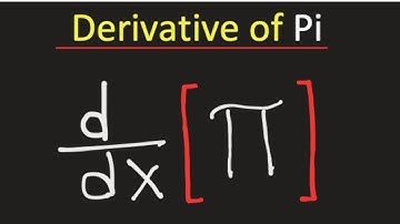 Wat is de afgeleide van pi (π) || Differentieer pi