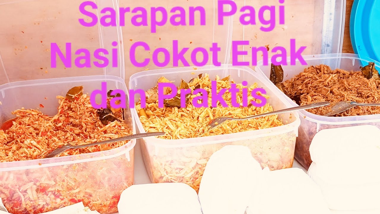 Sarapan Pagi Nasi Cokot Enak dan Praktis.