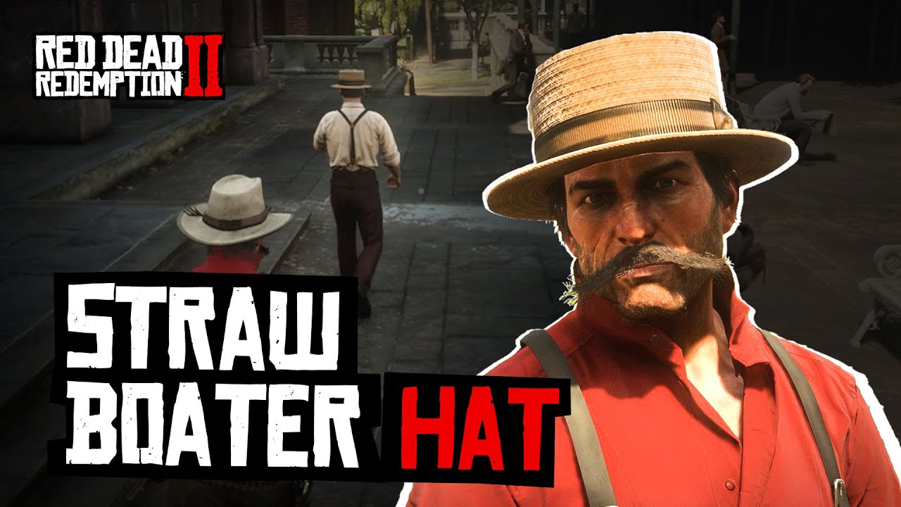 Red Dead Redemption 2 - Straw Boater Hat - YouTube