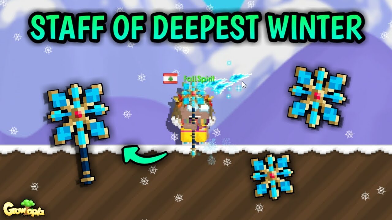 Growtopia STAFF OF DEEPEST WINTER REVIEW YouTube