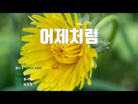 [은성 반주기] 어제처럼 - J