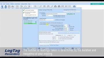 Logtag - How to configurate Logtag temperature recorder using LTA