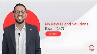 انجليزي تالته ثانوي 2023 - حل أول ٧ امتحانات كتاب MY NEW FRIEND ا ( Choose ) | مستر عبدالحميد حامد