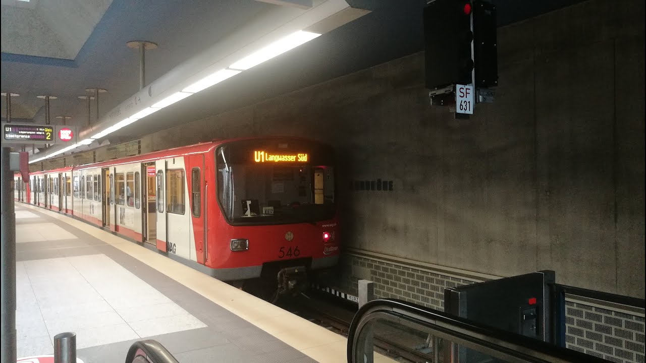 VAG Nürnberg, Baustelle Muggenhof und Hasenbuck, Sound Genuß DT2 Wagen 545/546 U-Bahn Nürnberg