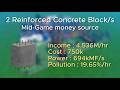 2 Reinforced Concrete Block/s Tutorial | Mid-Game money source | Industrialist Roblox