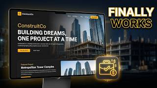 Construction Company Website That Closes Deals | Dark Theme Design