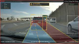 Highway ADAS Cut-In Test｜Vehicle Cut-In Detection and Front Collision Risk Warning