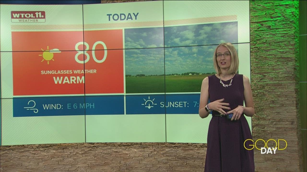 Above-average temperatures continue Thursday through the weekend ...
