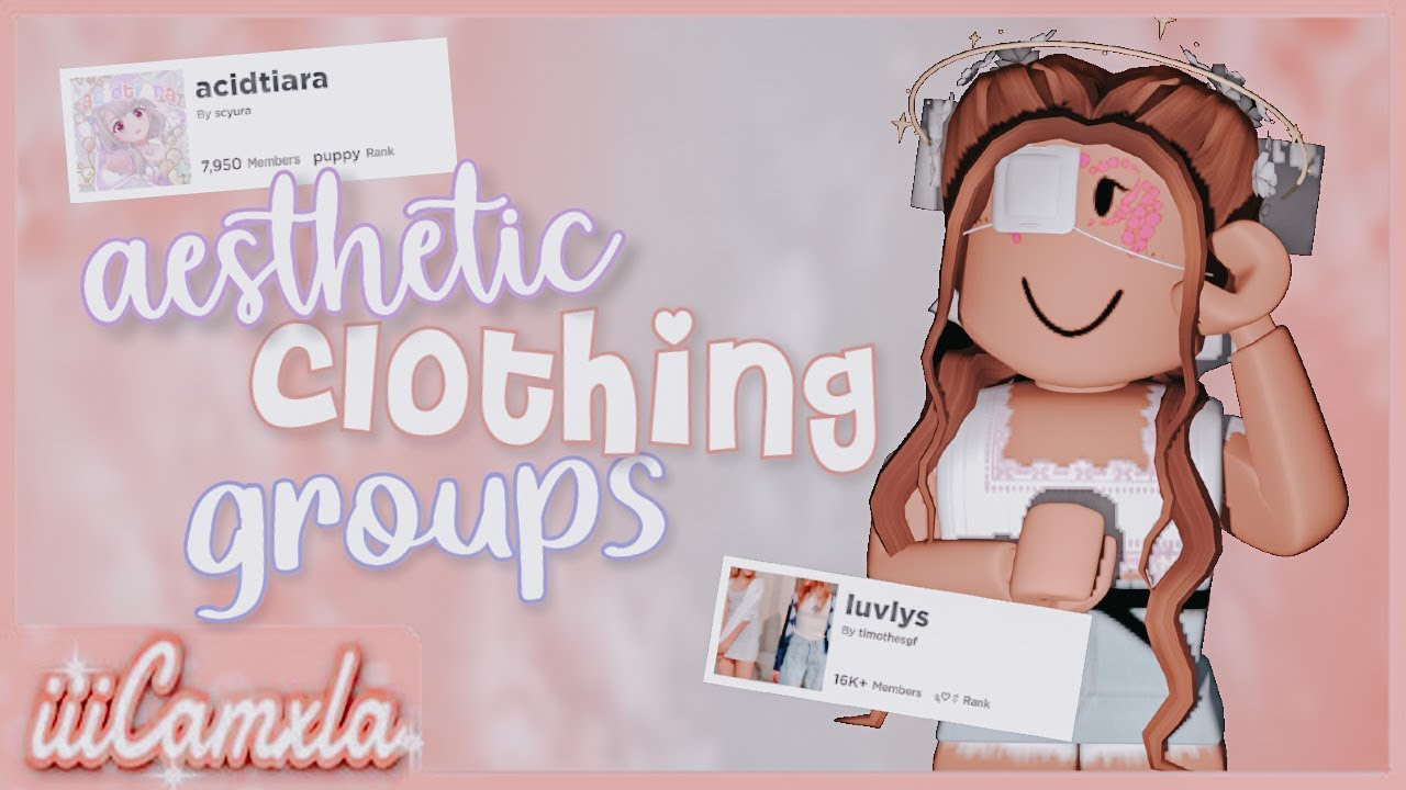 10 Aesthetic Clothing Groups Roblox Iiicamxla Youtube - free shirts roblox group