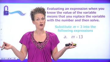 Alesia Blackwood Explains Evaluating Expressions Using Substitution | UnLock Math Pre-Algebra